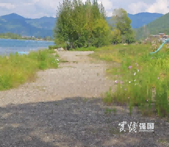 王军所说被填区域。 人民网记者 黄钰摄